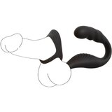 Rebel – vibrator za prostatu s prstenom za penis i testise (crni) | shoptok.hr