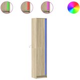 Maison Chic Visoka omara - Komoda - Predalnik z LED sonoma hrast 41,5x32,5x200 cm inženirski les, (21719755) | Shoptok.si