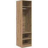 vidaXL Garderobna omara artisan hrast 50 x 50 x 200 cm Konstruiran les | Shoptok.si