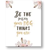  Slike na platnu z besedilom Be the person (moderne slike z) | Shoptok.si