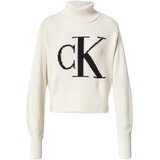 Calvin Klein Jeans Pulover črna / bela Cene