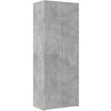 Maison Chic Visoka omara - Komoda - Predalnik betonsko siva 70x42,5x185 cm inženirski les, (21719587) | Shoptok.si