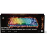 DELTACO GAMING DK460 Mehanička Tipkovnica 65% Nordic Layout, Transparentna/RGB | shoptok.hr