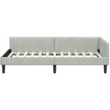  Kutni okvir kreveta Svijetlo siva 100 cm x 200 cm Baršun | shoptok.hr