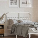  The Living Store Kovinsko vzglavje belo 120 cm - Vzglavje, (21496223) Cene