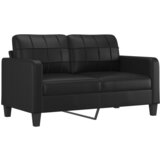 Maison Chic Dvosed kavč - Sofa - Kanape črna 140 cm umetno usnje, (21727246) Cene