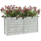  Povišena vrtna gredica 160 x 40 x 77 cm pocinčani čelik srebrna | shoptok.hr