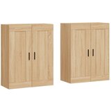 Maison Chic Stenska omarica - Zidna omarica 2 kosa sonoma hrast inženirski les iu900, (22063083) Cene
