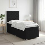  Boxspring krevet s madracem Crna 90 x 200 cm Tkanina | shoptok.hr