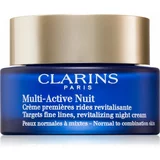 Clarins Multi-Active Nuit Revitalizing Night Cream revitalizirajuća noćna krema za nježne linije za normalnu i mješovitu kožu lica 50 ml