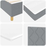Box LED Box Spring Postelja Svetlo siva 140 x 190 cm blago, (5000127478) | Shoptok.si