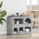  Strani šal Betonsko siva 80,5 x 35 x 59 cm Konstruiran les, (5000107985) | Shoptok.si