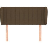  Uzglavlje s ušima tamnosmeđe 83x23x78/88 cm od tkanine | shoptok.hr
