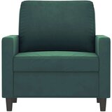  Fotelj temno zelen 60 cm žamet | Shoptok.si