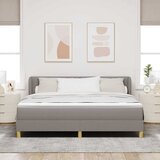  s opruga kutije Sivo-smeđa 180 x 200 cm tkanina | shoptok.hr