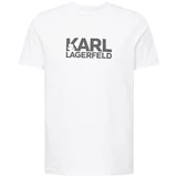 Karl Lagerfeld Majica temno siva / bela