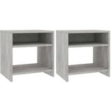 The Living Store Nočne omarice 2 kosa betonsko sive 40x30x40 cm iverna plošča - Omarica Za Ob Posteljo, (21432819) Cene