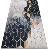 RugsX Preproge ANDRE 1171 pralna preproga kocka, geometrija proti 160x220 cm Črna | Shoptok.si