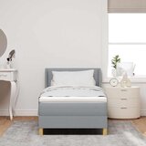  s opruga kutije Svijetlo siva 200 x 100 cm tkanina | shoptok.hr