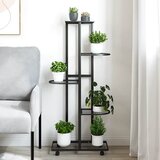 Stalak za cvijeće s 5 katova 44 x 23 x 100 cm crni željezni | Eponuda.com