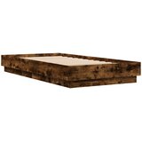  Okvir kreveta bez madraca dimljena boja hrasta 75x190 cm drveni | shoptok.hr