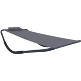 vidaXL Vrtni ležalnik siv 200x90 cm iz jekla Cene