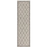Flair Rugs Siv ročno tkan tekač iz mešanice volne 60x230 cm Minerals Diamond – | Shoptok.si