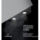 Klarstein Nagnjena napa Silver Lining | Načini odsesavanja in recirkulacije | Visoka kakovost | 597 m³/h | 90 cm | Shoptok.si