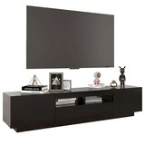 vidaXL TV ormarić s LED svjetlima crni 180 x 35 x 40 cm | shoptok.hr