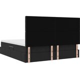  Krevet s od storage s madracem Crna 200 x 200 cm Baršun - Crna 200 x 200 cm Gumbi | shoptok.hr