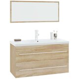  3-dijelni set kupaonskog namještaja boja hrasta sonome | shoptok.hr