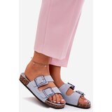 Boto Women's sandals with buckles on cork sole blue Sercele | ePonuda.com