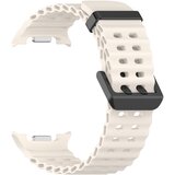 INF Združljivo s Samsung Watch8, Watch8 Classic Ocean Band silikonski pašček White+Black, (5000079739) | Shoptok.si