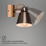 BRILONER 2406-014 - zidno reflektorsko svetlo retro 1xE27/40W/230V braon | Eponuda.com