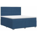  Boxspring krevet s madracem Plava 140 x 200 cm Tkanina - Plava 140 x 200 cm Dizajn linija | shoptok.hr