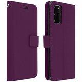 AVIZAR Ovitek za Galaxy S20, držalo za kartice in stojalo za video, zrnat ucinek - vijolicen, (20600188) | Shoptok.si