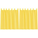 Voile zavjese s petljama 2 kom žute 140x140 cm | shoptok.hr