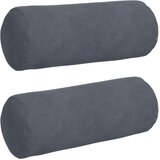  Valjkasti jastučići 2 pcs Tamno siva Ø 15 x 40 cm | shoptok.hr