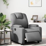 vidaXL Električni naslonjač od umjetne kože sivi | shoptok.hr