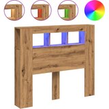 Maison Chic led posteljno vzglavje - vzglavna omarica - nočna omarica artisan hrast 120x18,5x103,5 cm inž. les, (21707614) Cene