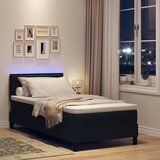  s opruga kutije s LED trakama Crna 80 x 200 cm tkanina | shoptok.hr