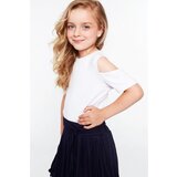 Fasardi Girls' white blouse with falling sleeves | shoptok.hr