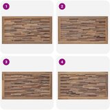 Uzglavlje Zidne Prirodna 100 cm Čvrsto teak drvo | shoptok.hr