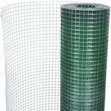 vidaXL Zicna ograja pocinkana s PVC oblogo 10x1 m zelena | Shoptok.si