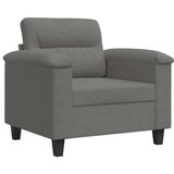 vidaXL Fotelj temno siv 60 cm tkanina iz mikrovlaken | Shoptok.si
