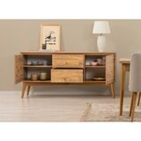 Hanah home vina 01 1005 atlantic pine cream (produžni trpezarijski sto, stolice i konzola (6 komada))