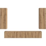  Komplet TV omaric 3 pcs Umetni hrast Konstruiran les - - Rjava - 57.21 - 30 x 31 x 100 cm - 2025-vidaXL-Uvoz_2 | Shoptok.si
