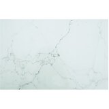 Stolna ploča bijela 100x62 cm 8 mm staklena s mramornim uzorkom | shoptok.hr