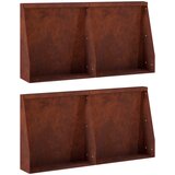  Zid za zadržavanje 4 kom. 40 x 12 x 40 cm Otporni čelik Rđa | shoptok.hr