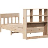  Posteljni okvir brez vzmetnice 75x190 cm trdna borovina, (21610661) | Shoptok.si
